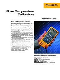 Thumbnail of document Data Sheet - 724 Temperature Calibrator